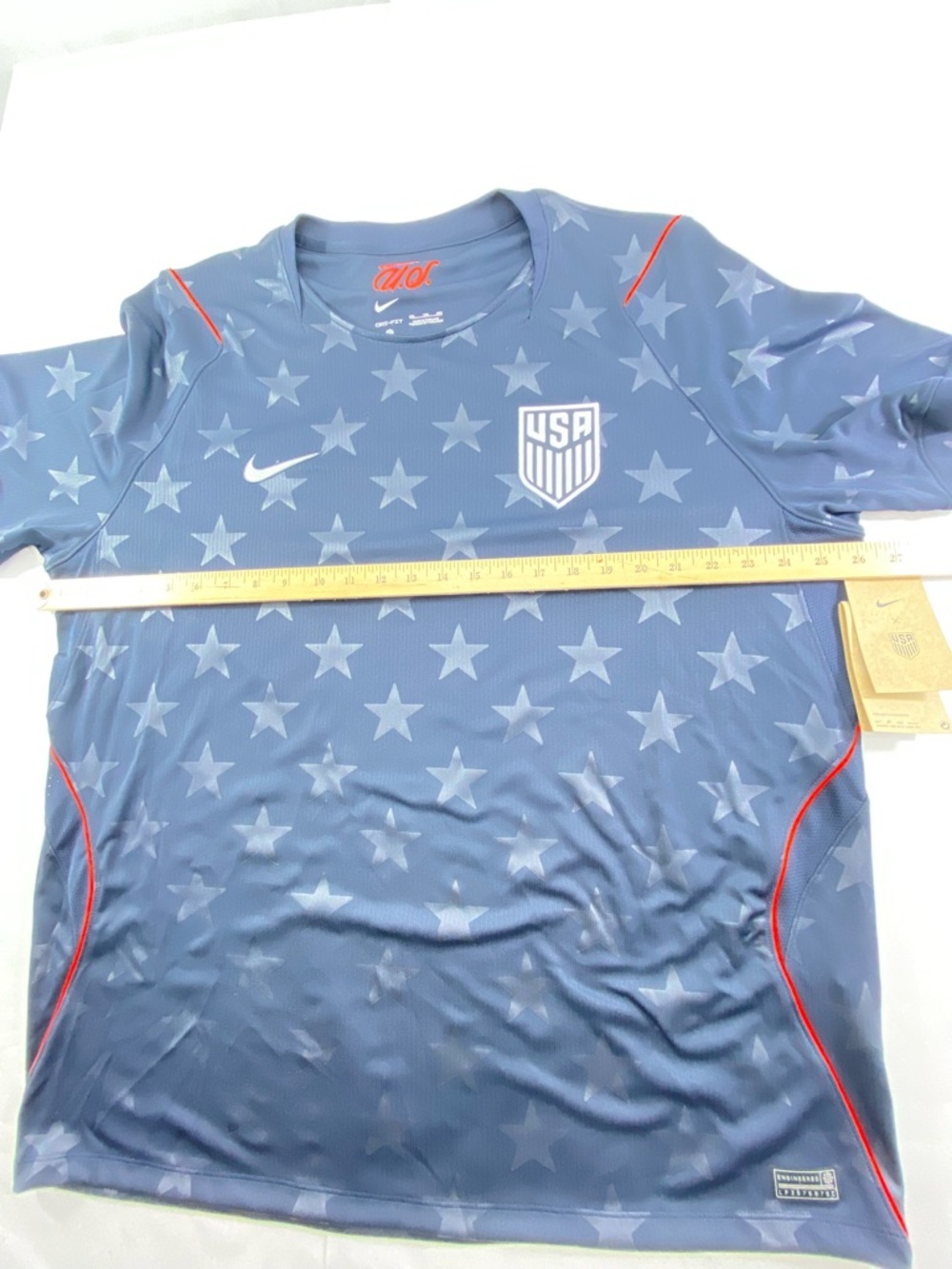 Nike USA Men’s Size 2XL Dri-Fit Performance Jersey Black With Charcoal Stars NWT - Picture 13 of 16